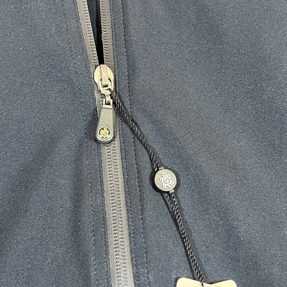 NWT Turtleson L Waterproof Navy Full Zip Golf Performance Windbreaker Coat R4 - Picture 4 of 12